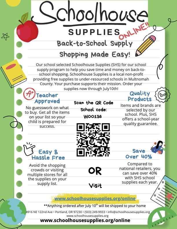 Schoolhouse Supplies Online - Back to School Supply Shopping Made Easy!